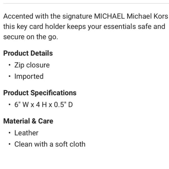 MICHAEL KORS Parker Key Card Holder Card Coin Case Marigold NWT Signature - Picture 4 of 4